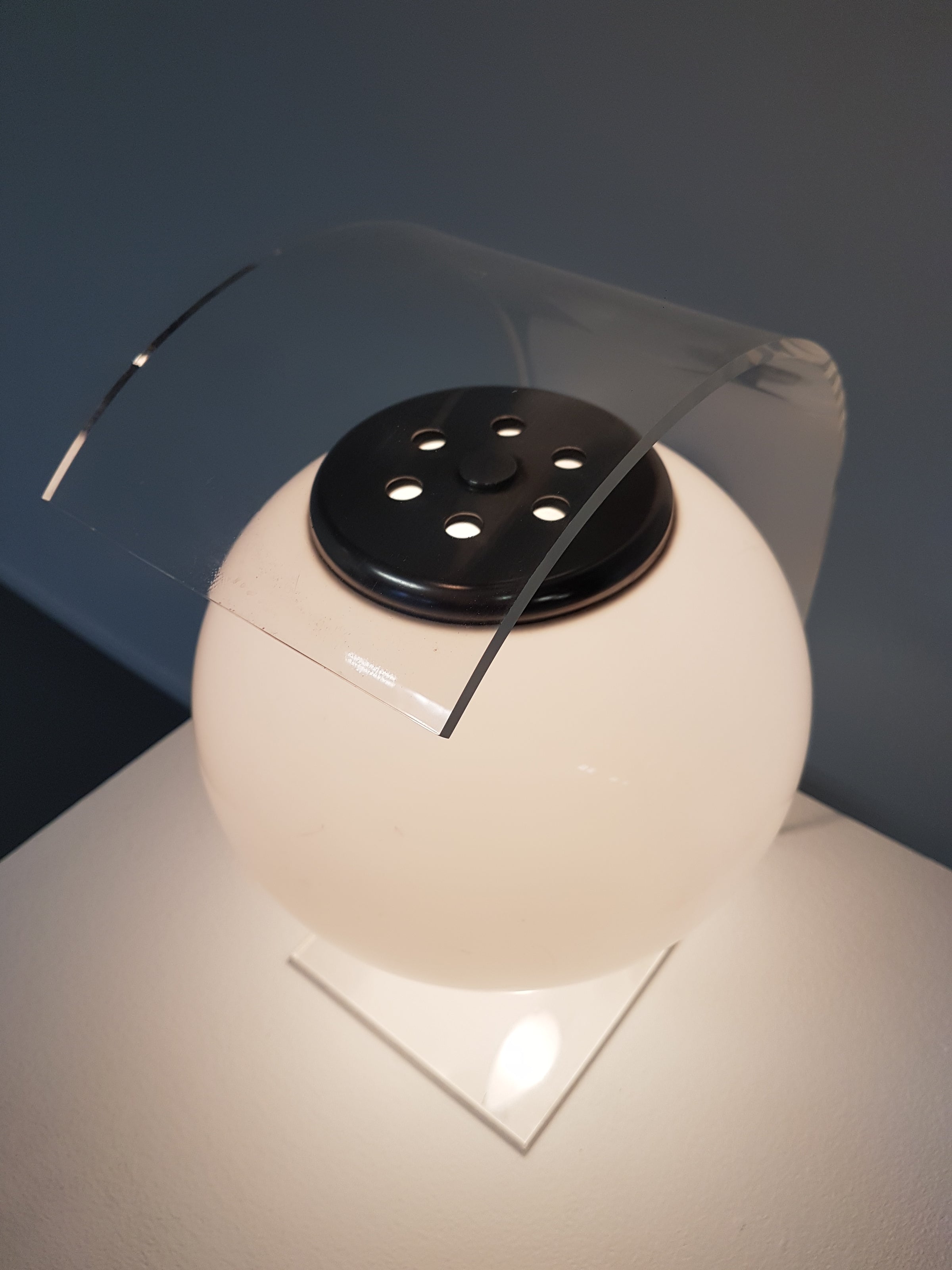 Perspex / acrylic table lamp 1980s