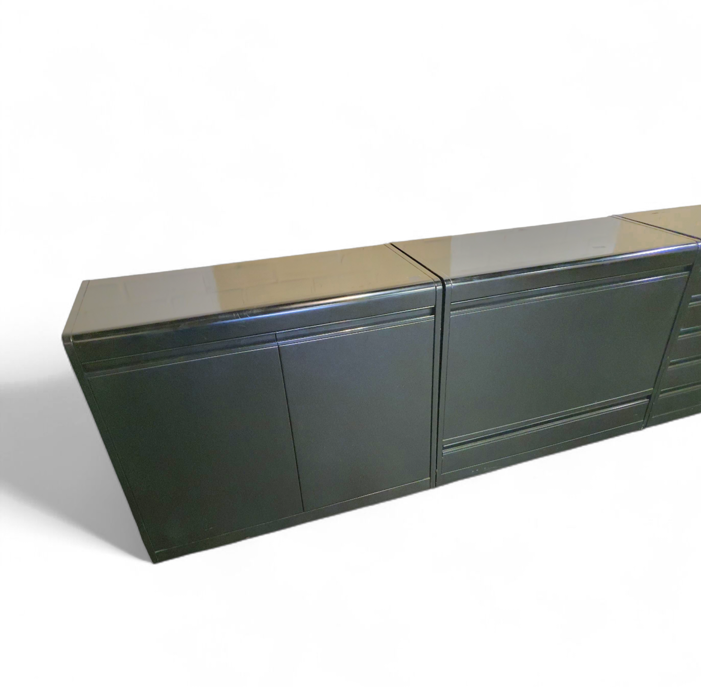 Rodolfo Bonetto / linear system for Bellato / 1970s / width 360 cm