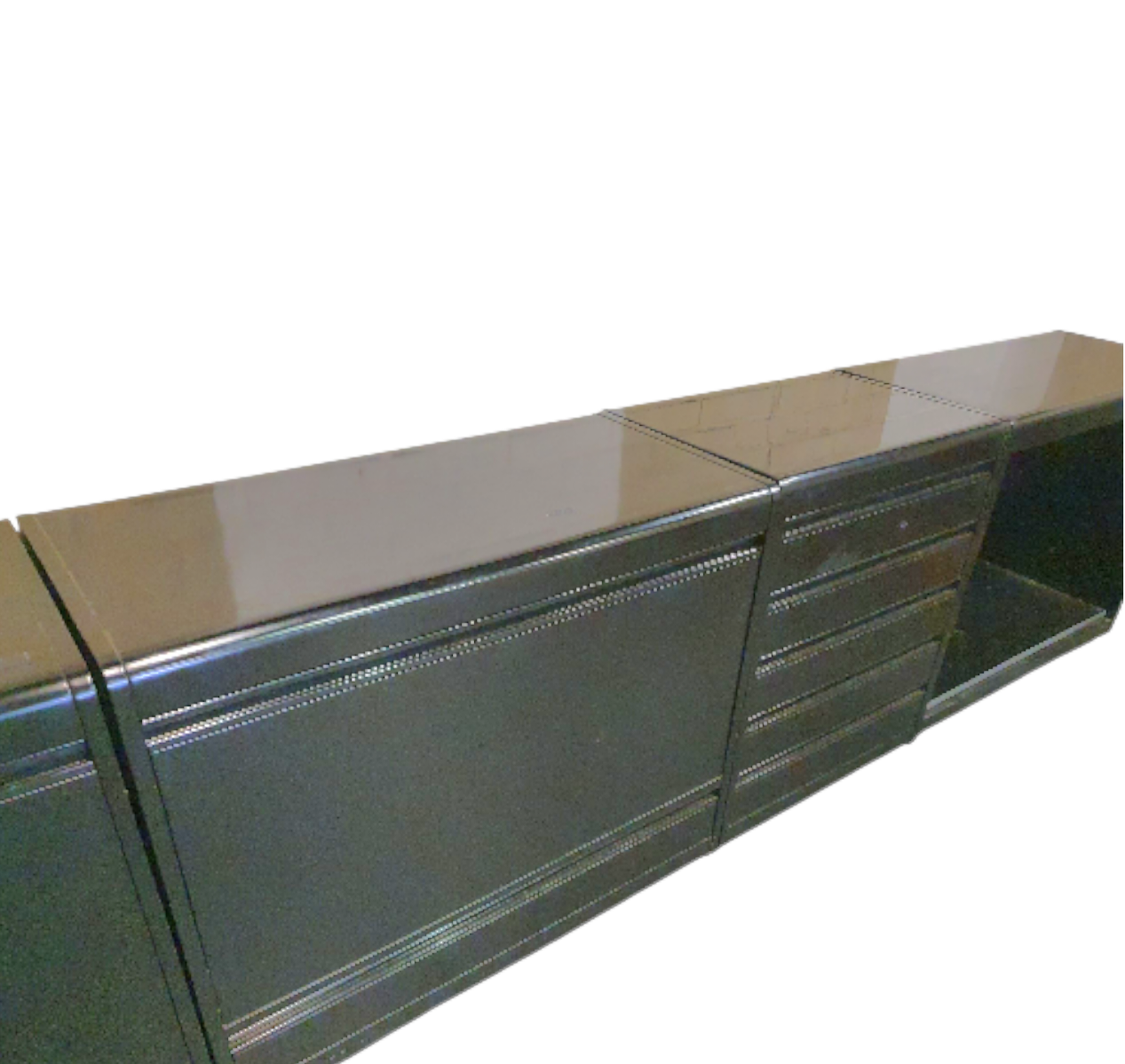 Rodolfo Bonetto / linear system for Bellato / 1970s / width 360 cm