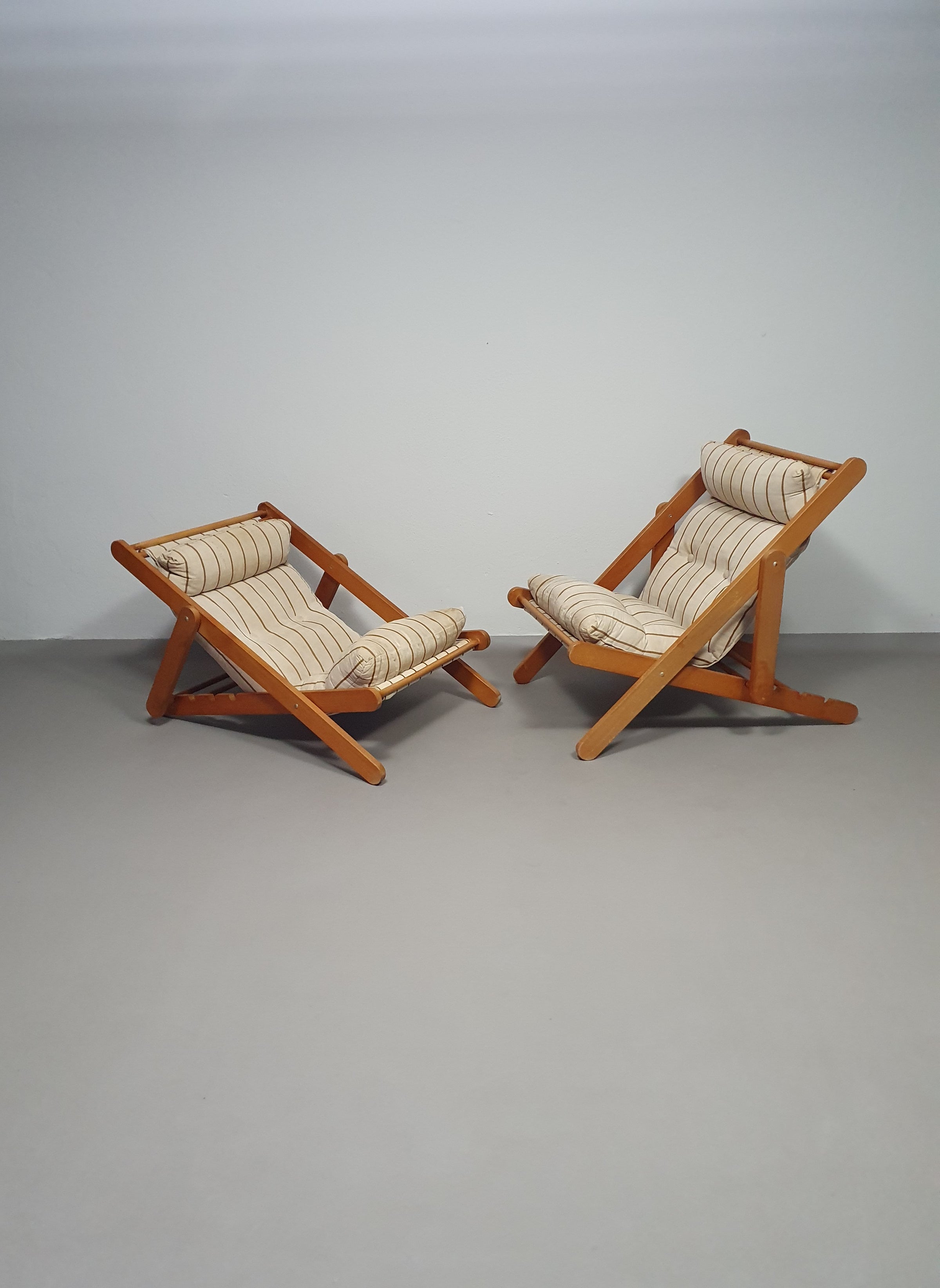 2 x Kon Tiki lounge chairs 1986 Gillis Lundgren for IKEA