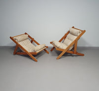 2 x Kon Tiki lounge chairs 1986 Gillis Lundgren for IKEA