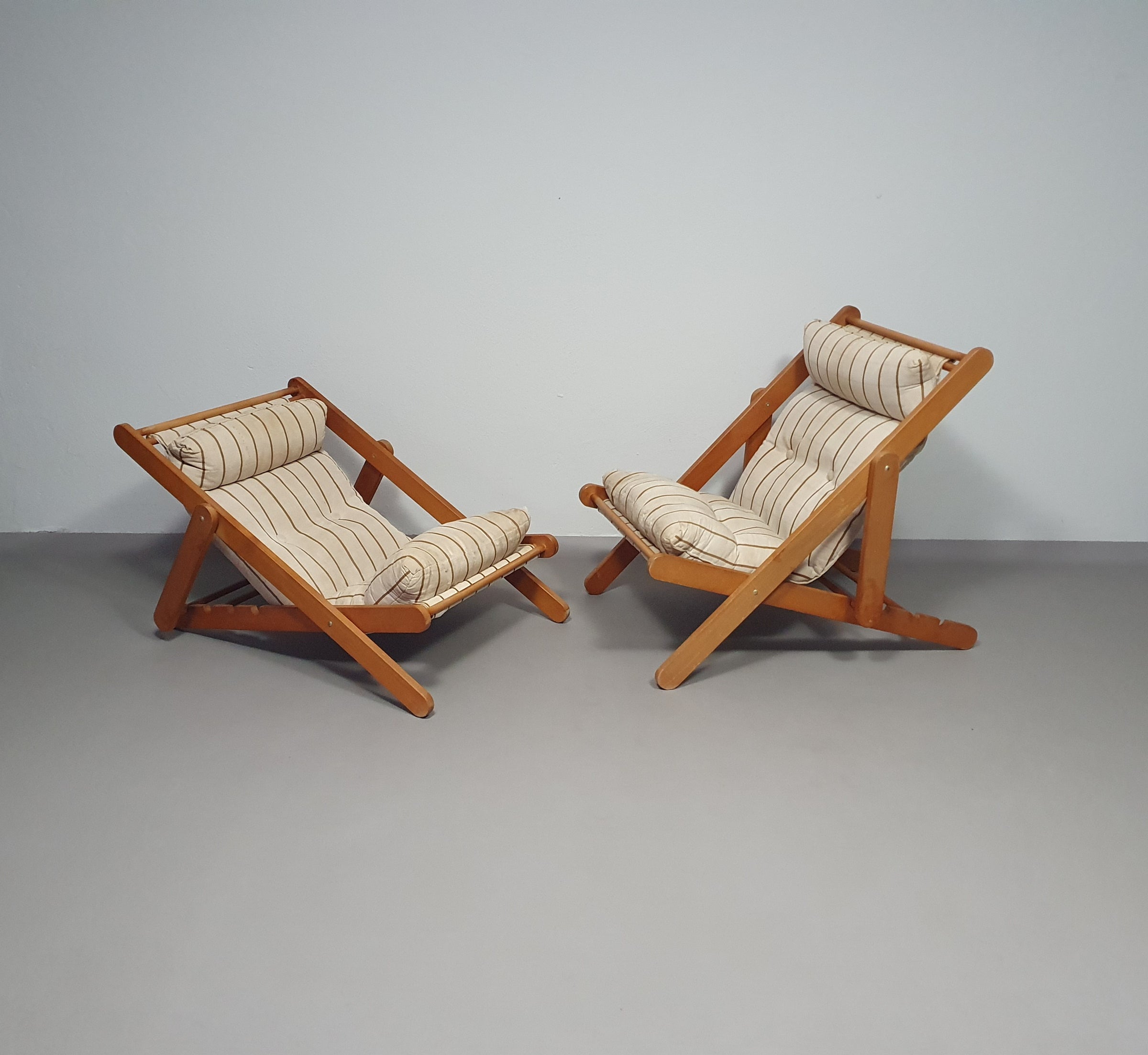 2 x Kon Tiki lounge chairs 1986 Gillis Lundgren for IKEA