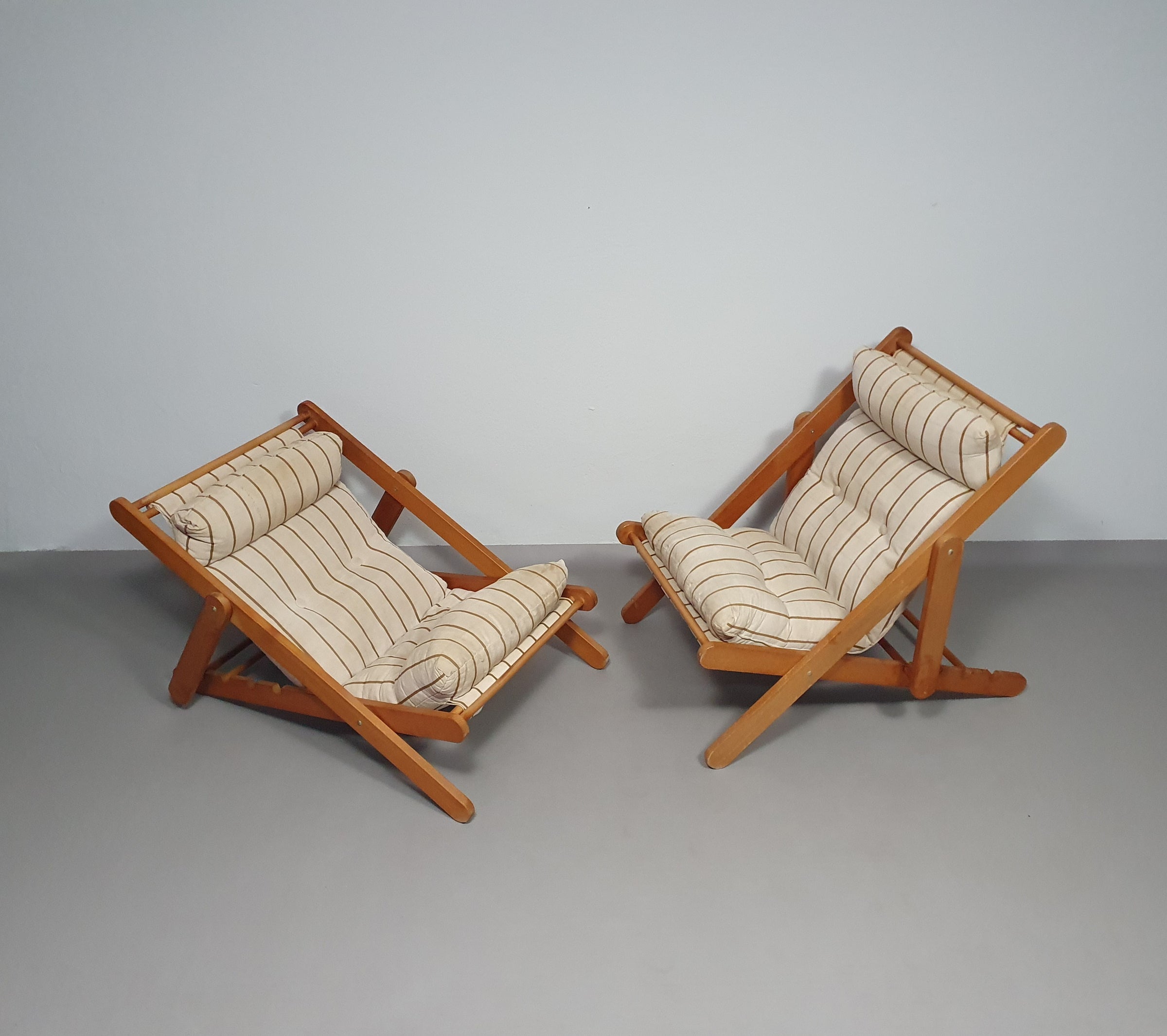 2 x Kon Tiki lounge chairs 1986 Gillis Lundgren for IKEA