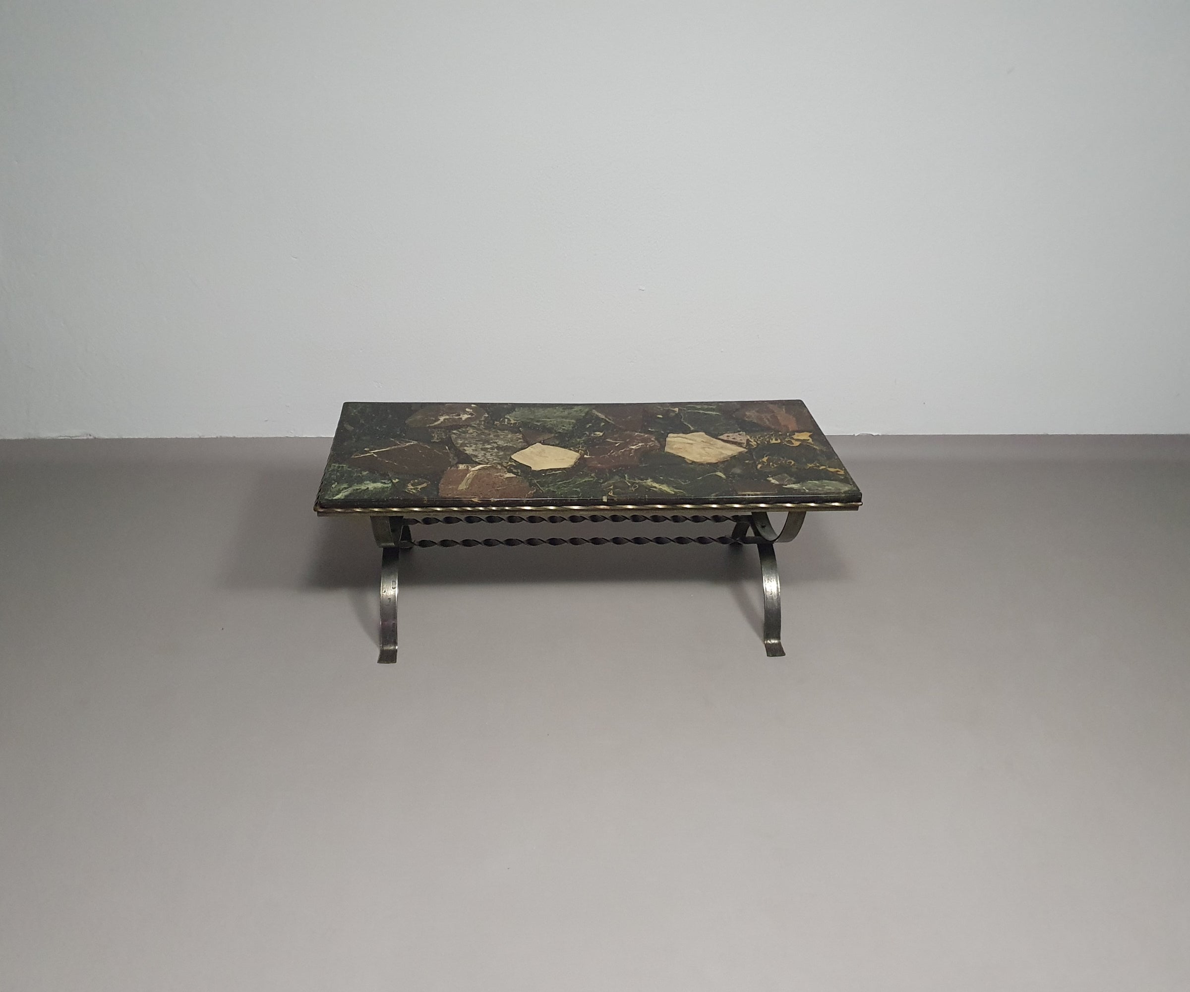 Resin / marble coffee table 70's