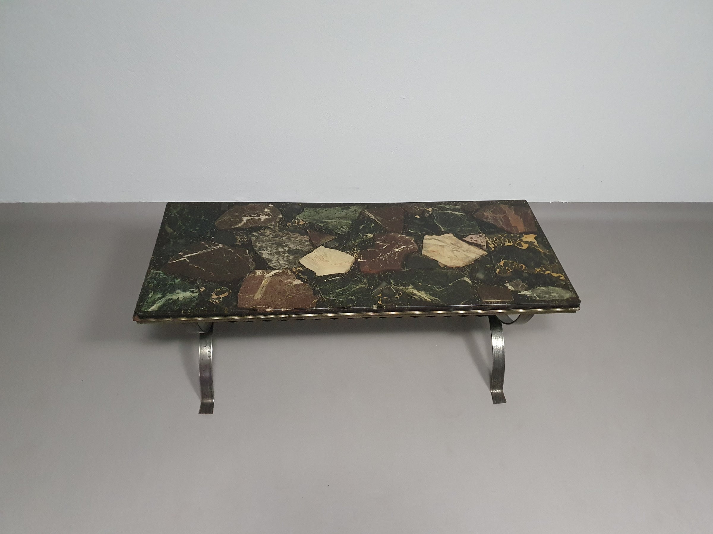 Resin / marble coffee table 70's