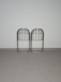 Åland metal folding chairs Niels Gammelgaard  IKEA 70s.