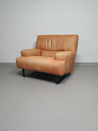 2 x Machalke thick saddle leather love seat.