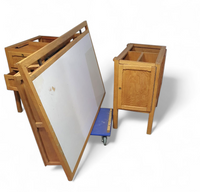 Large oak architect desk / table 1940's