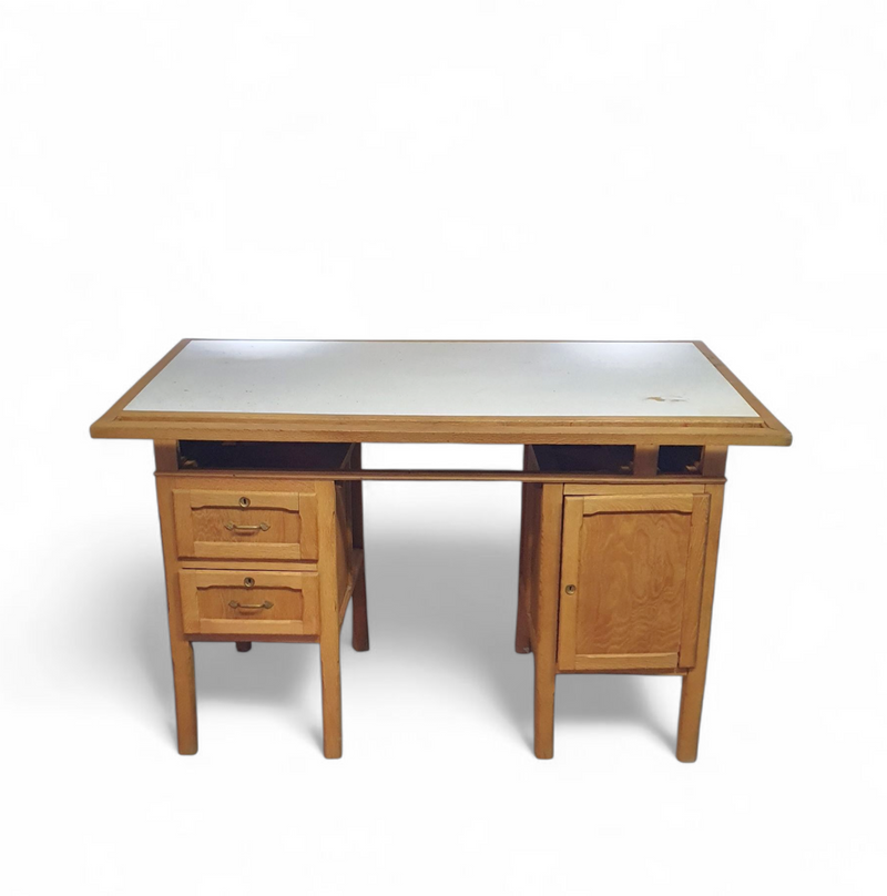 Large oak architect desk / table 1940's