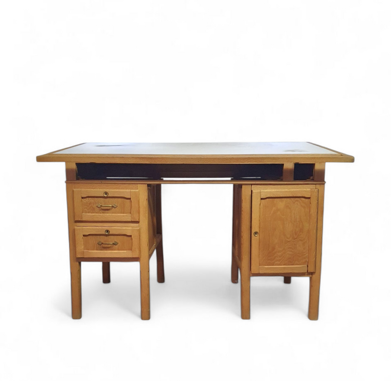 Large oak architect desk / table 1940's