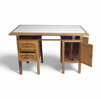 Large oak architect desk / table 1940's