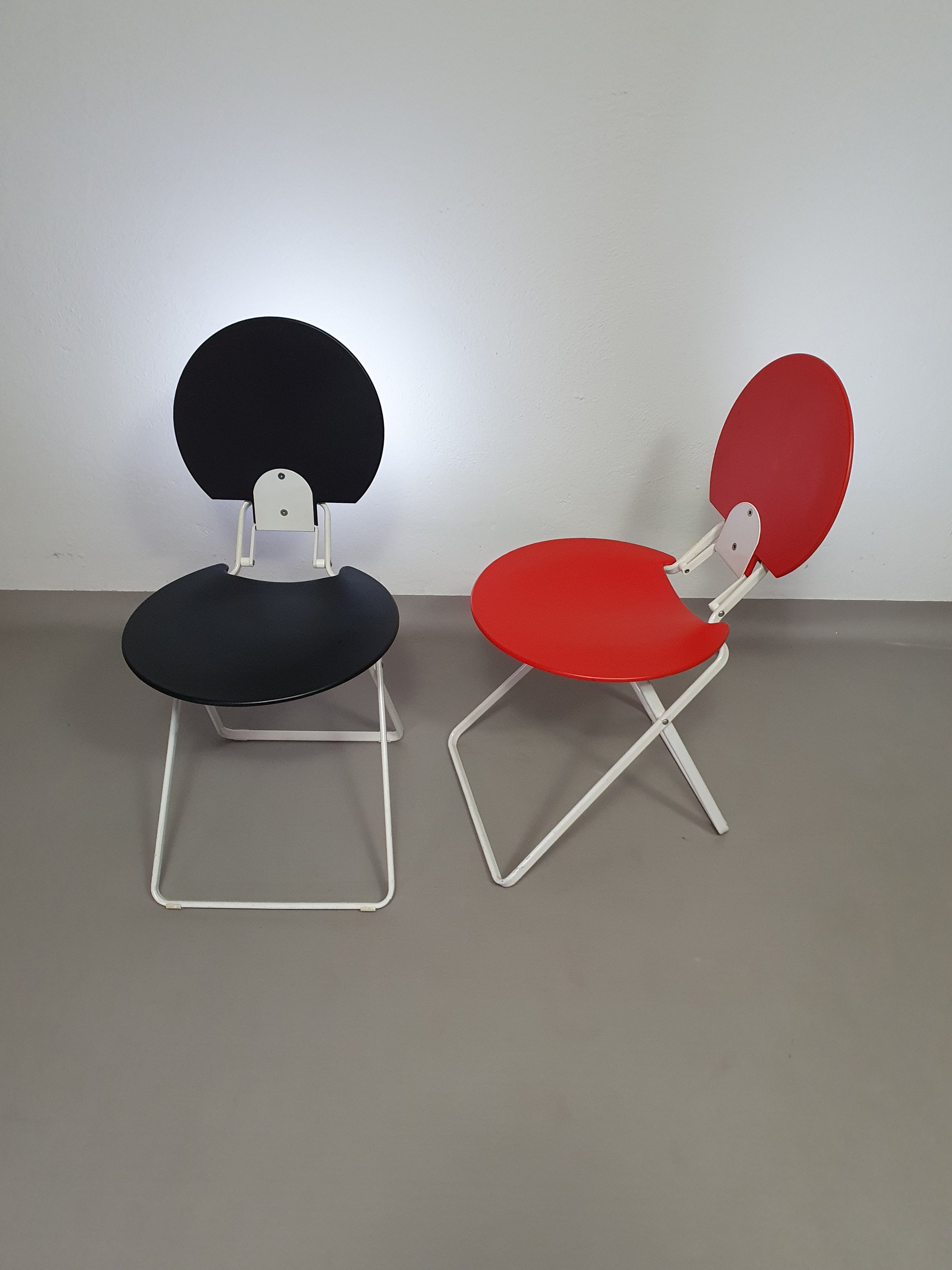 Set 80's klapstoelen