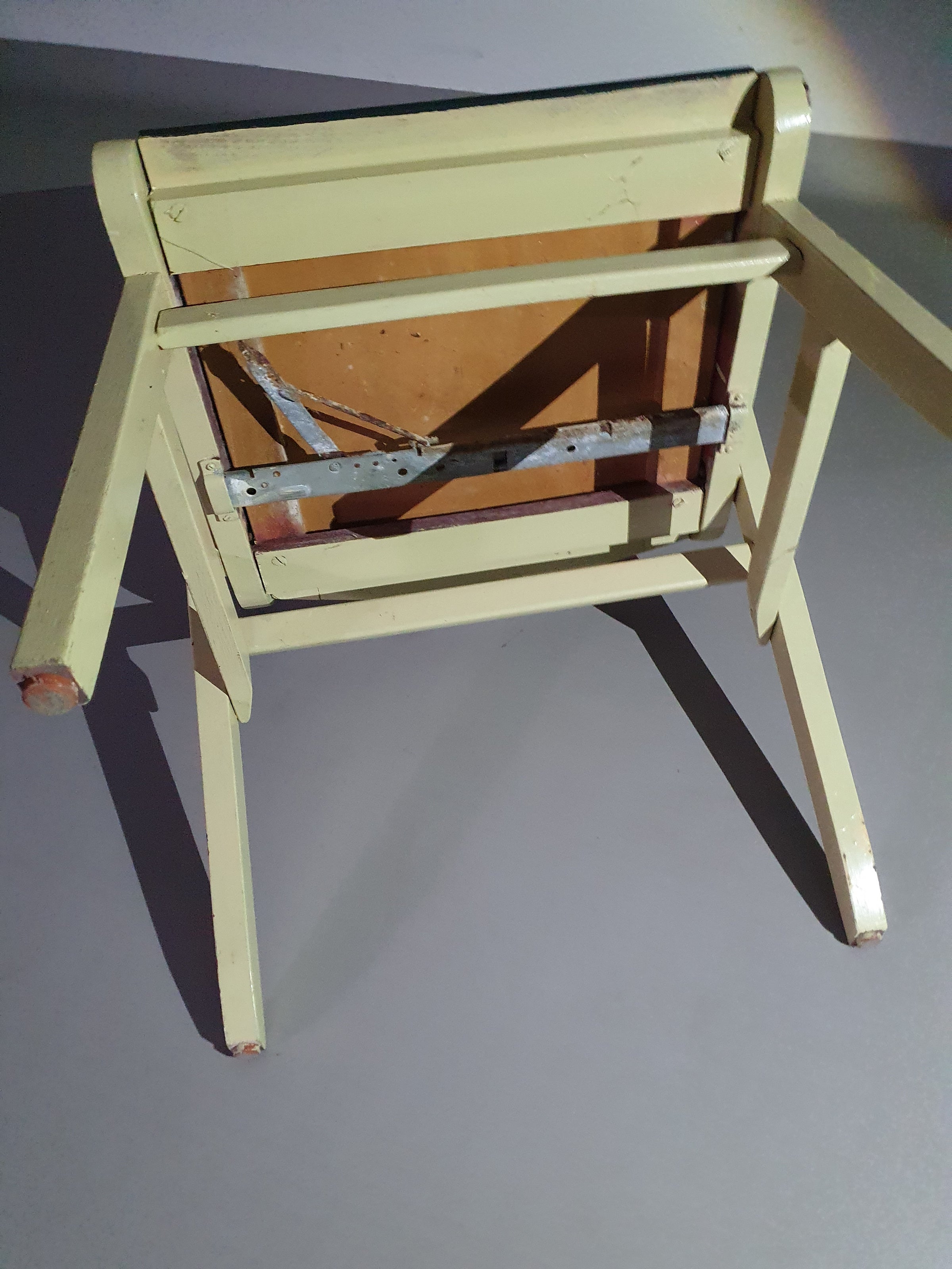 Set of Mid Century decorated coupling chairs 50s
