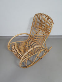 rotan/bamboe schommelstoelen rohe noordwolde jaren 70