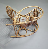 rotan/bamboe schommelstoelen rohe noordwolde jaren 70