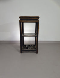 French Chinoiserie altar chairs and side table