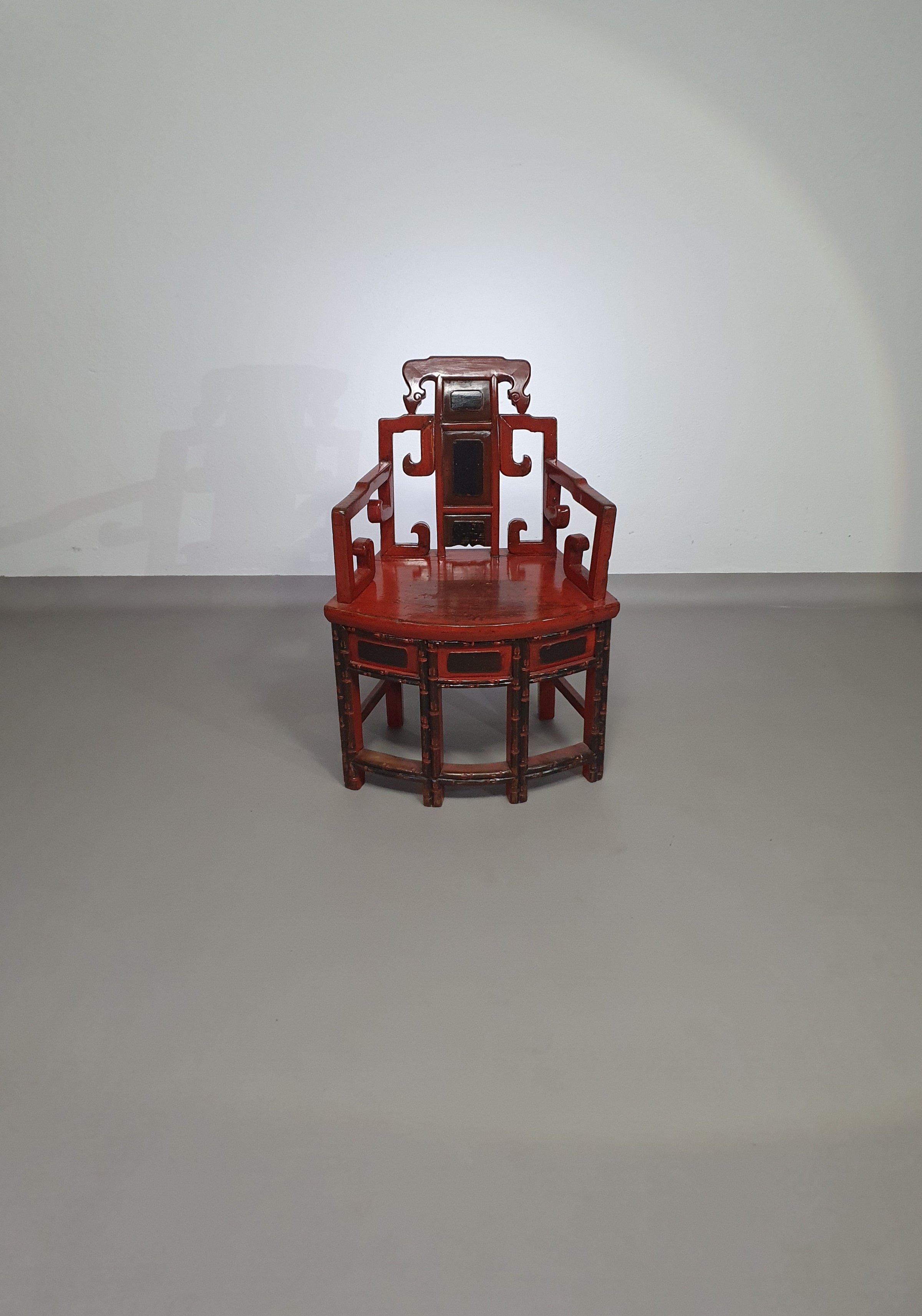French Chinoiserie altar chairs and side table