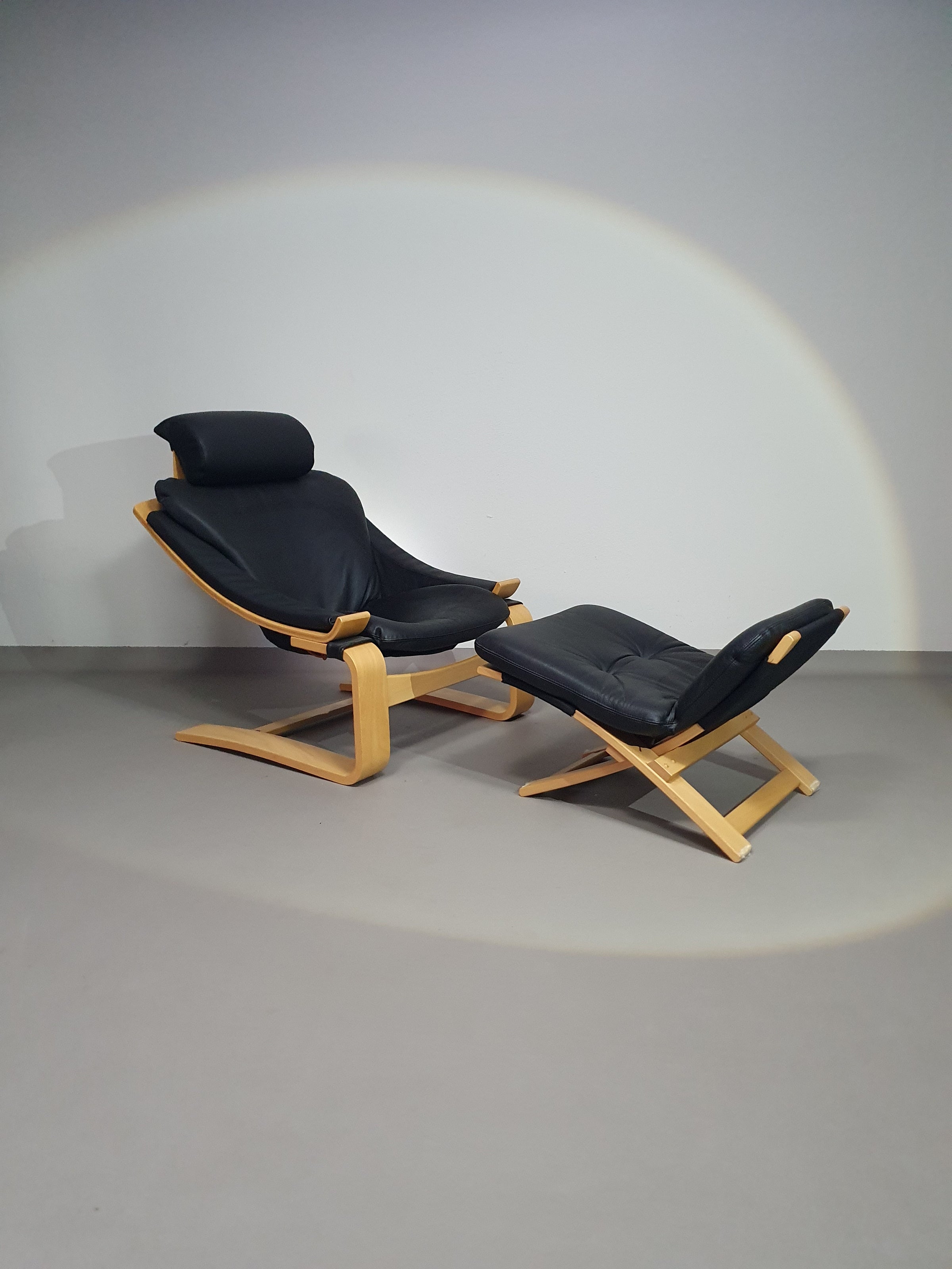 Vintage 'Kroken' loungestoel van Ake Fribyter voor Nelo Mobel, Zweden jaren 70