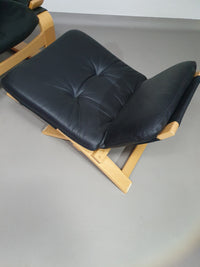 Vintage 'Kroken' loungestoel van Ake Fribyter voor Nelo Mobel, Zweden jaren 70