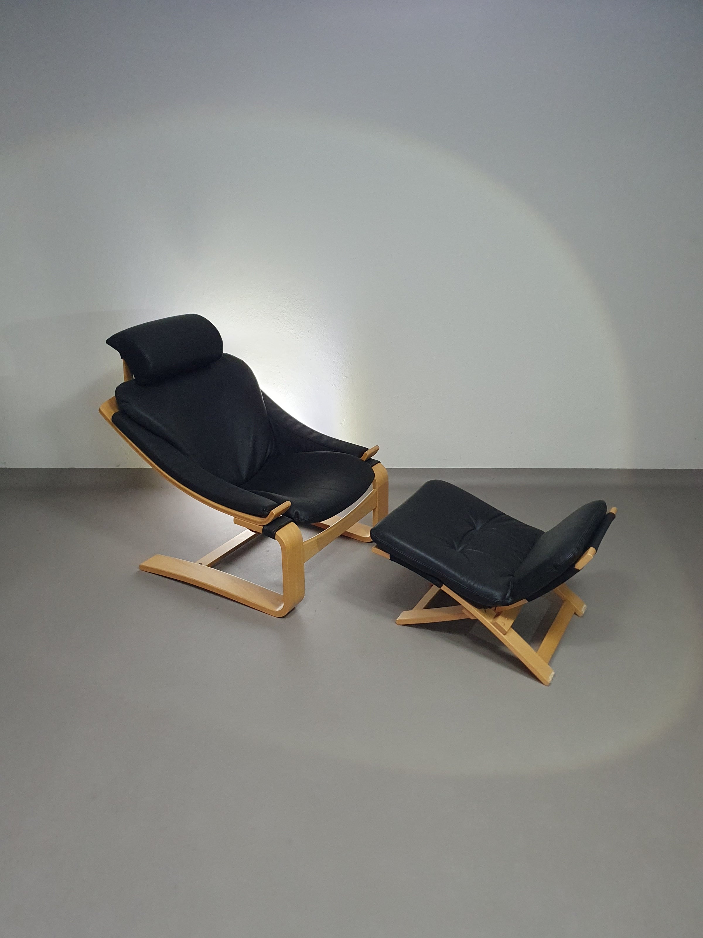 Vintage 'Kroken' loungestoel van Ake Fribyter voor Nelo Mobel, Zweden jaren 70