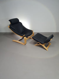 Vintage 'Kroken' loungestoel van Ake Fribyter voor Nelo Mobel, Zweden jaren 70