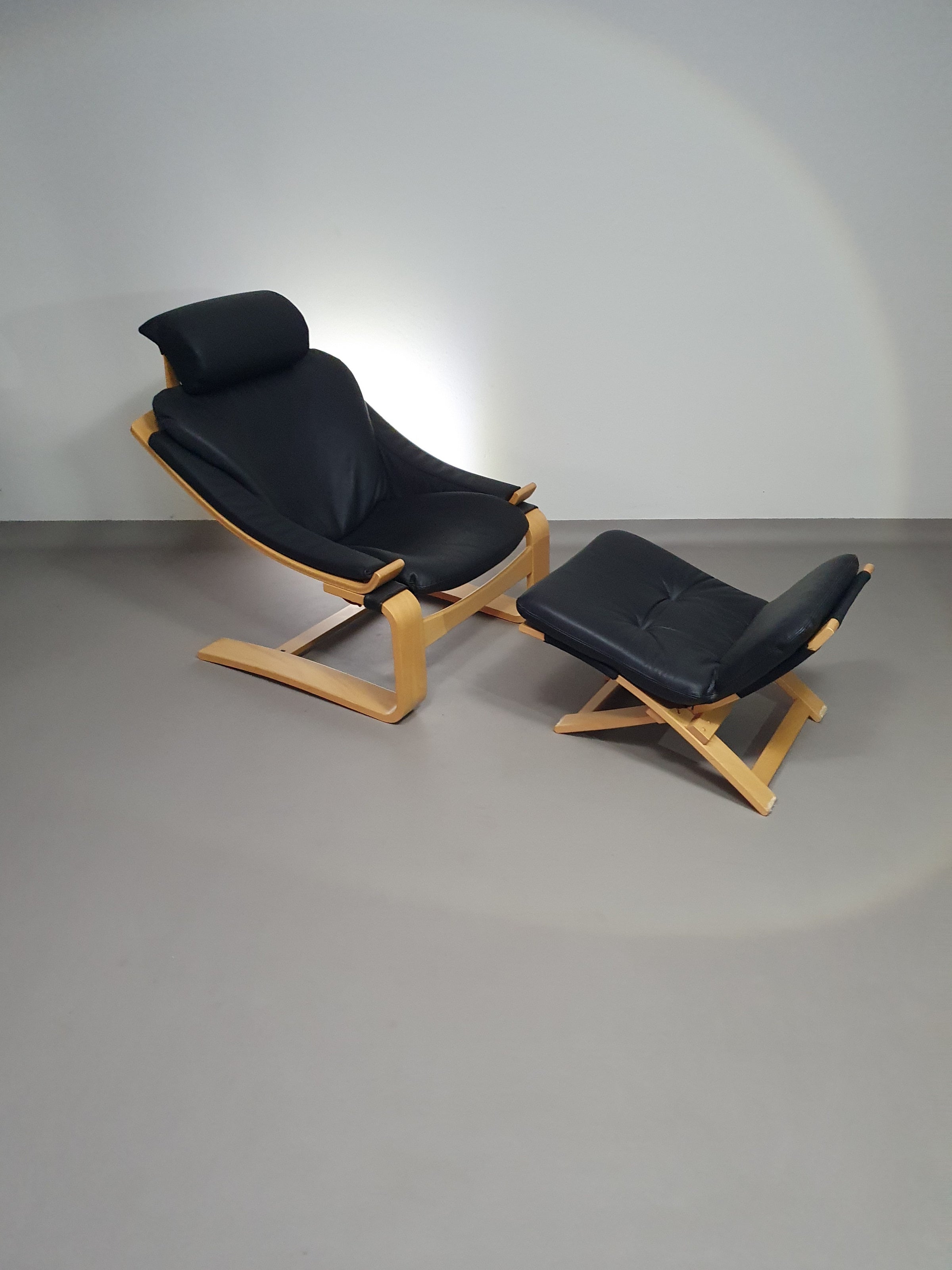 Vintage 'Kroken' loungestoel van Ake Fribyter voor Nelo Mobel, Zweden jaren 70