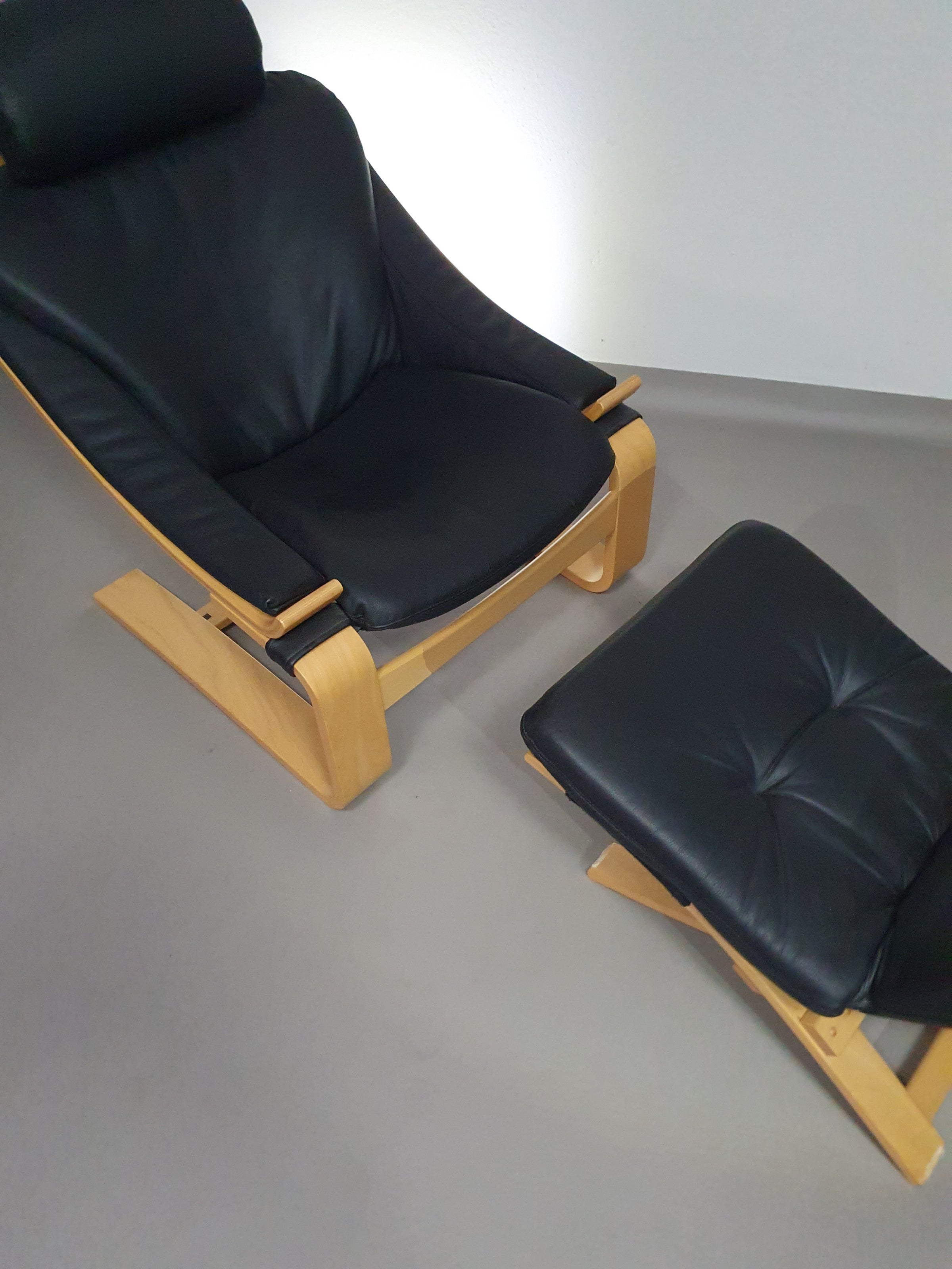 Vintage 'Kroken' loungestoel van Ake Fribyter voor Nelo Mobel, Zweden jaren 70