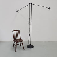 Large halogeen 80's Luxo floor lamp