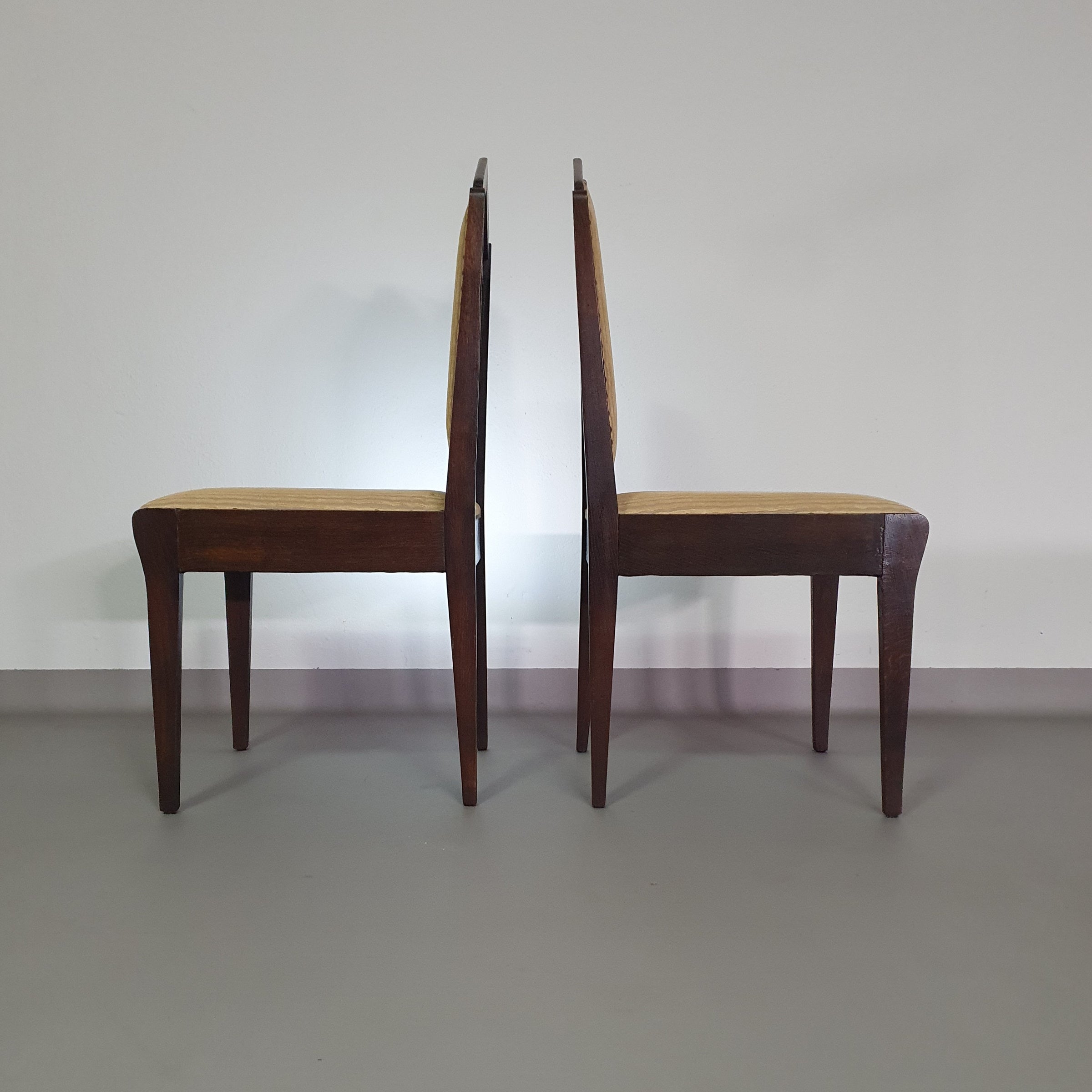 Set van 6 Art Deco stoelen jaren 60