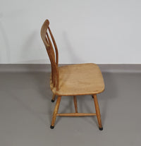 Scandinavische designstoelen AKERBLOM Design Barstoel Berkenhouten stoel Zweden