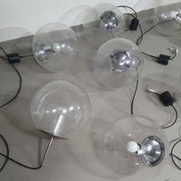 10 Large ball pendants by Glashütte Limburg model 4103 - 1960s