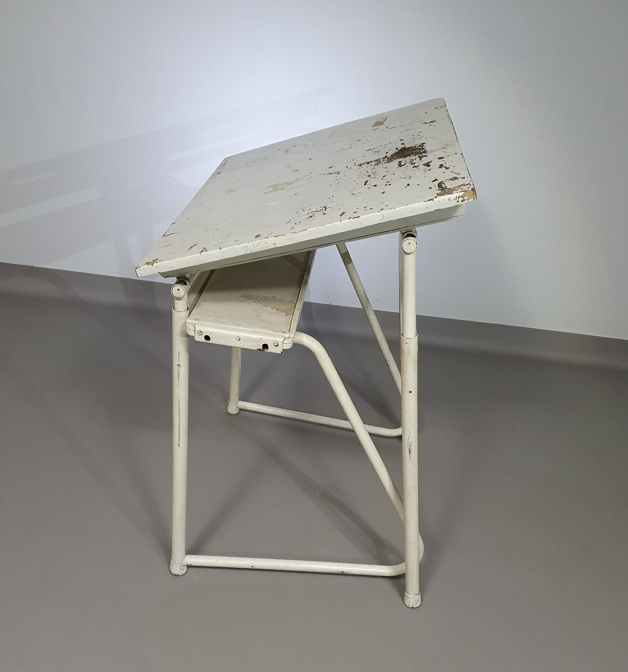 Industrial adjustable desk drawing table