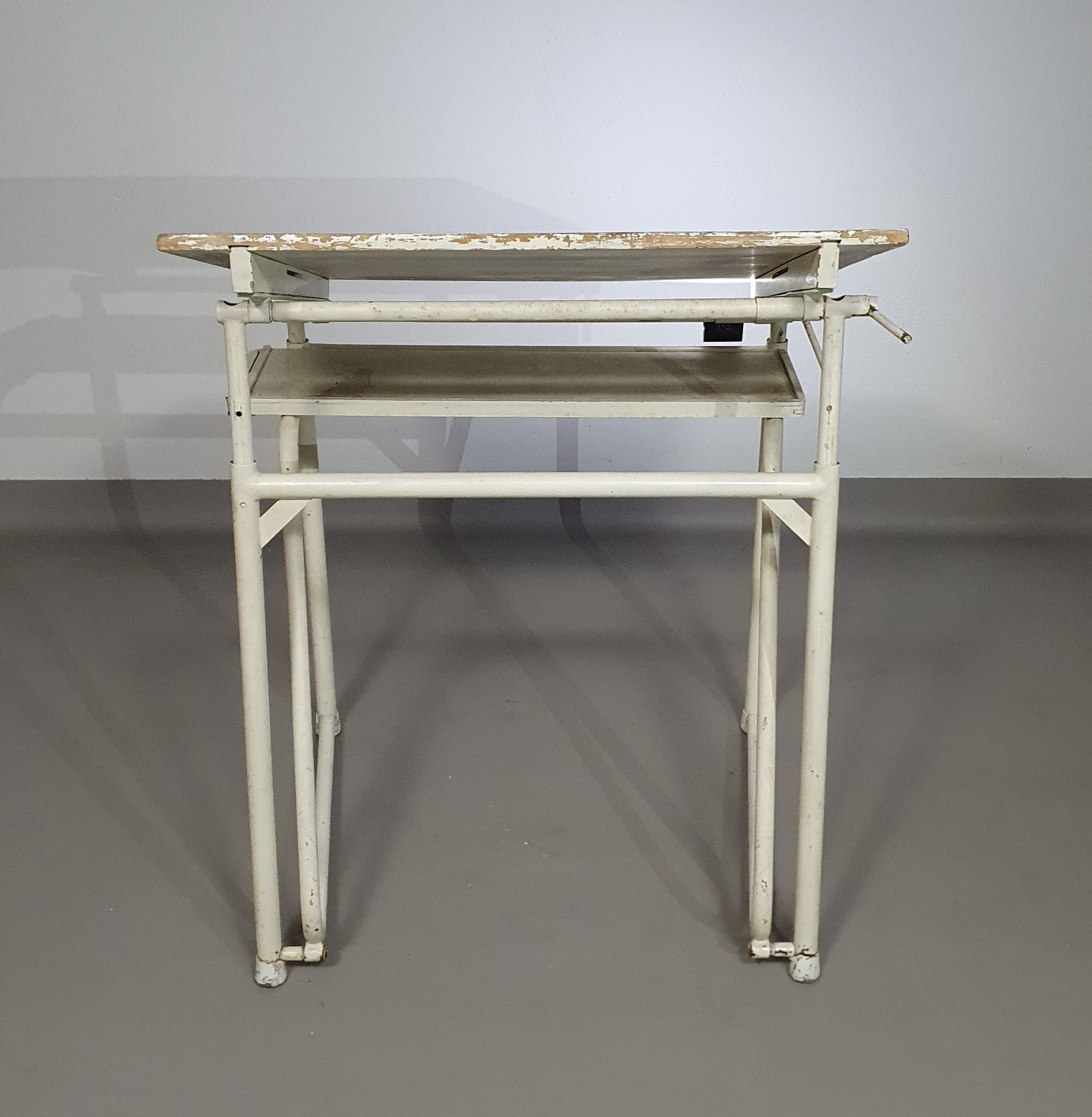Industrial adjustable desk drawing table