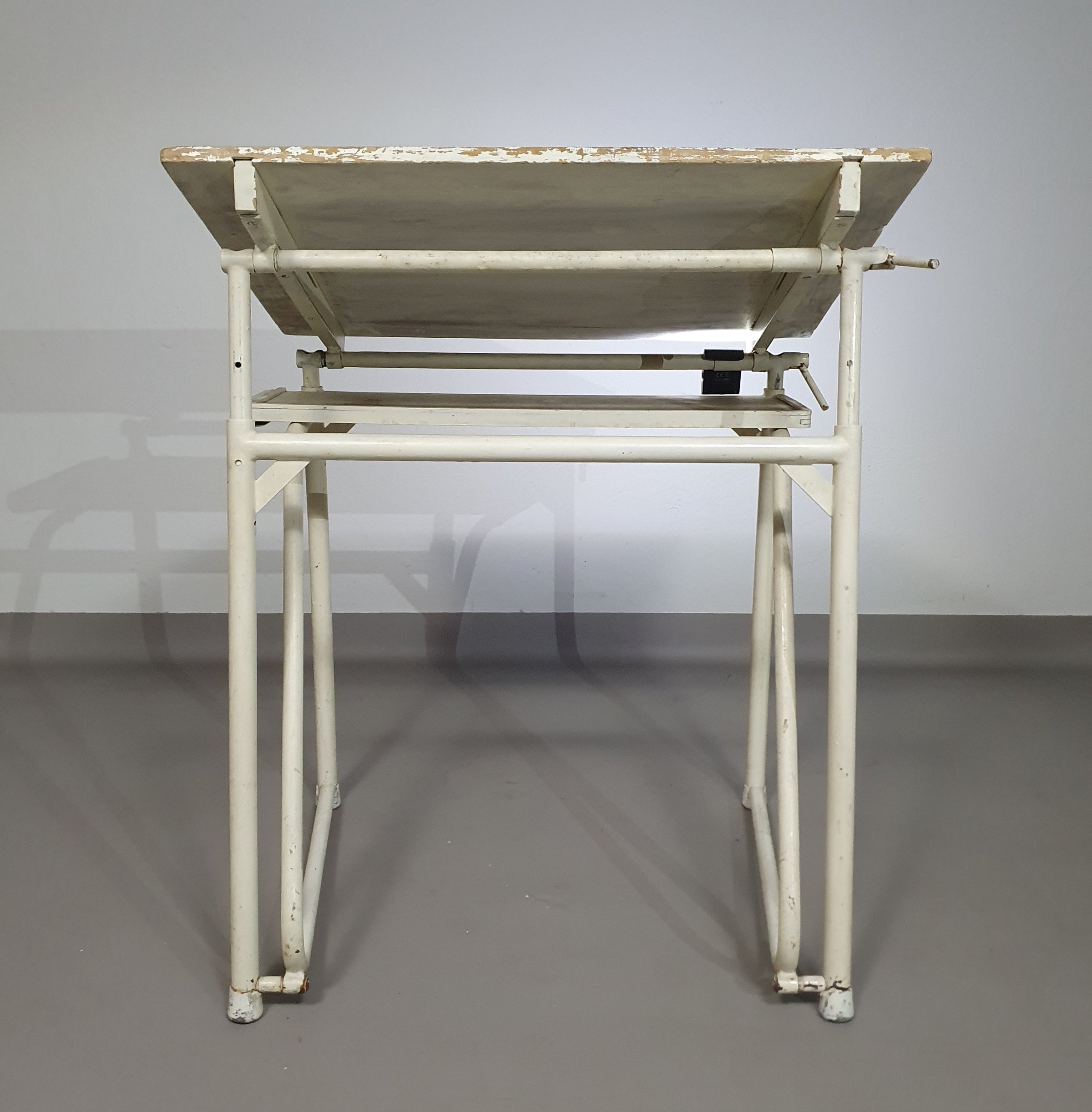 Industrial adjustable desk drawing table