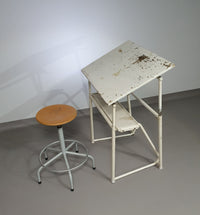 Industrial adjustable desk drawing table