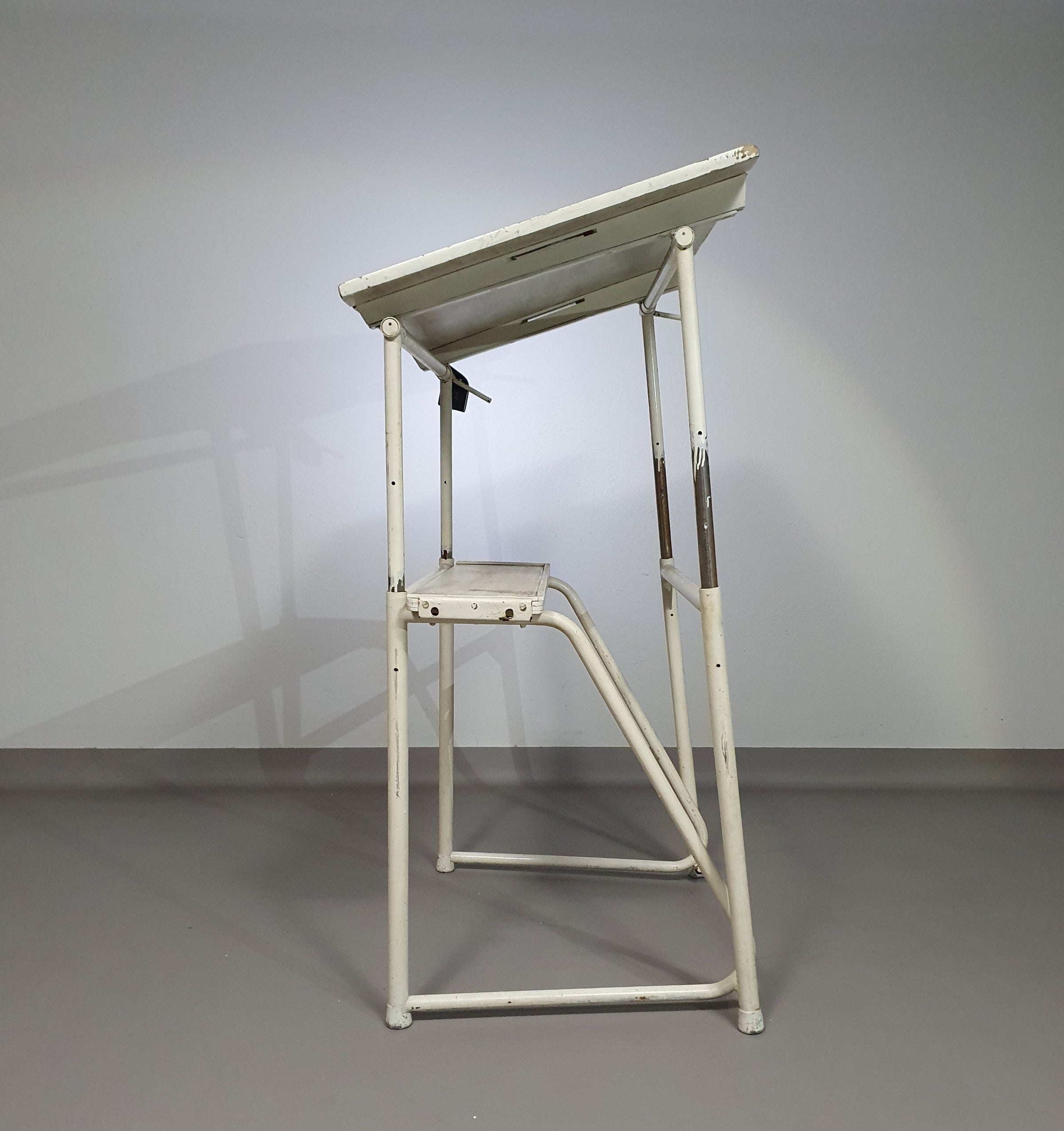 Industrial adjustable desk drawing table