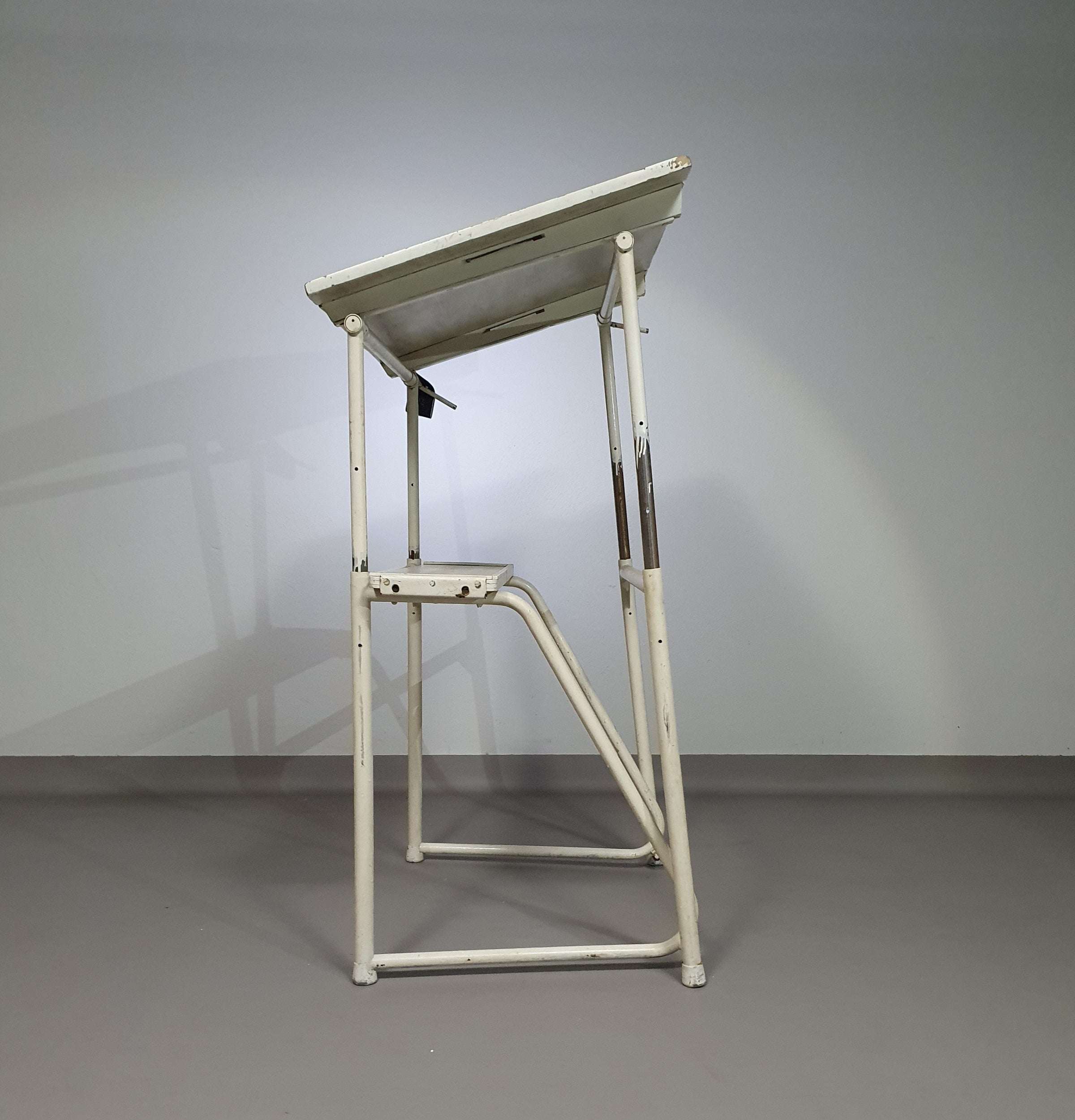 Industrial adjustable desk drawing table
