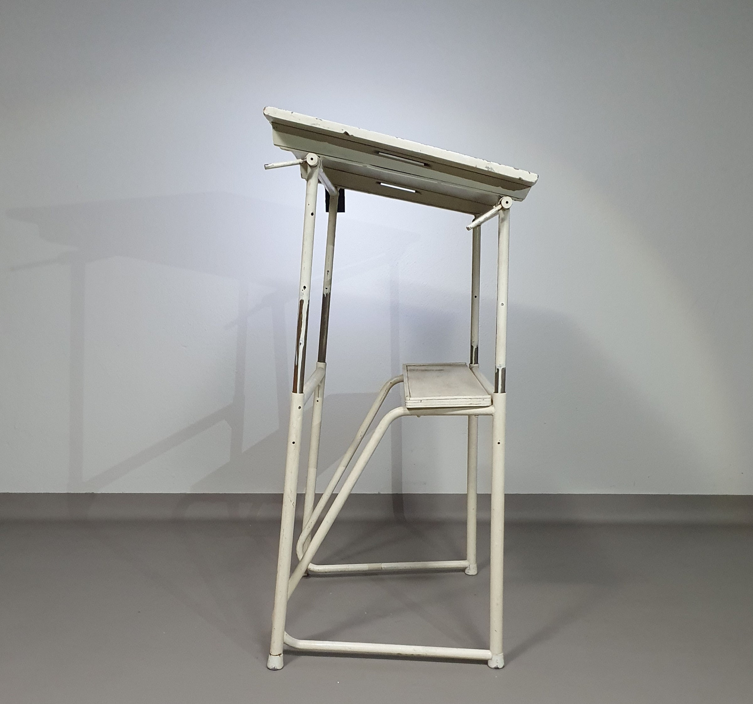Industrial adjustable desk drawing table