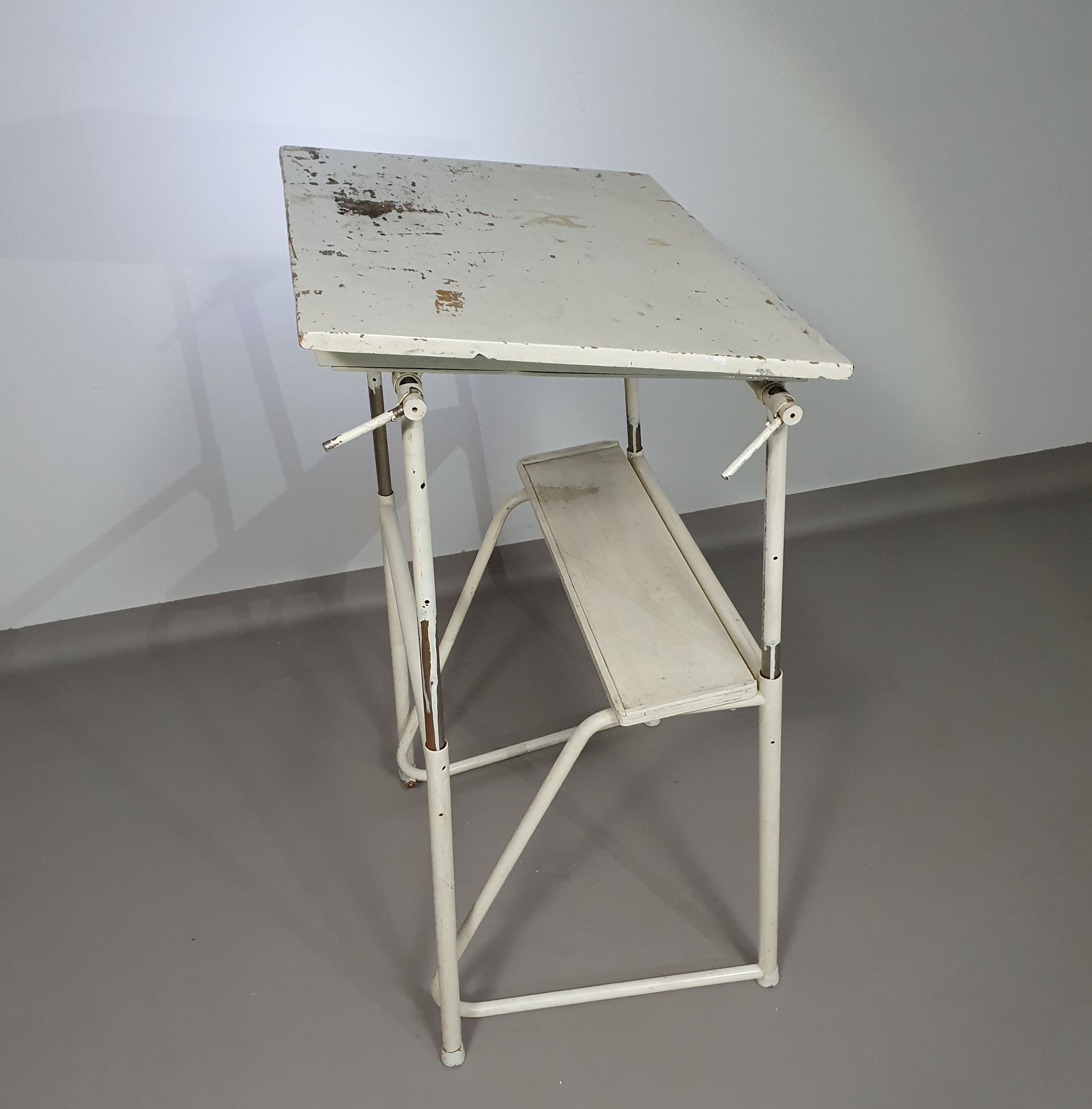 Industrial adjustable desk drawing table