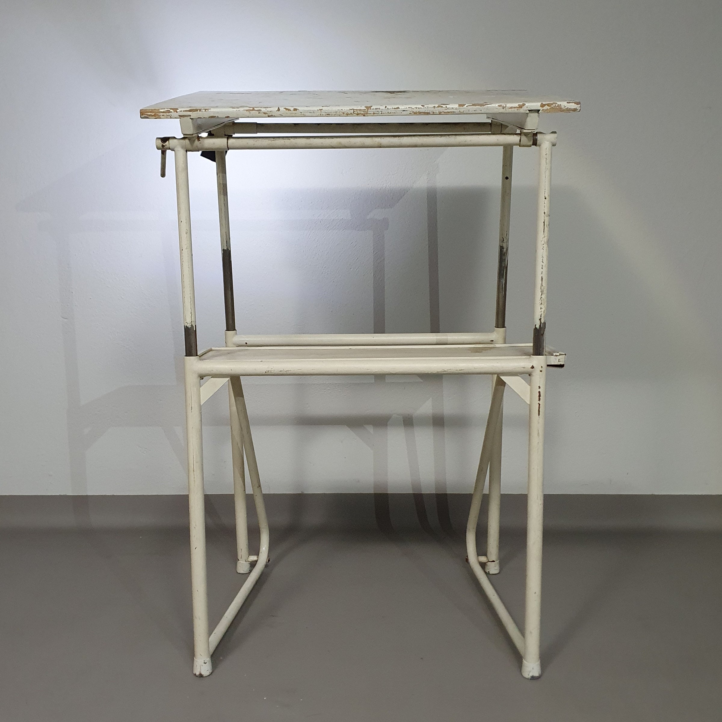 Industrial adjustable desk drawing table