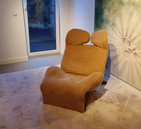 Vintage Lounge Chair Model Wink van Toshiyuki Kita voor Cassina jaren 80
