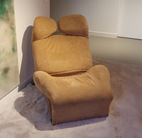 Vintage Lounge Chair Model Wink van Toshiyuki Kita voor Cassina jaren 80