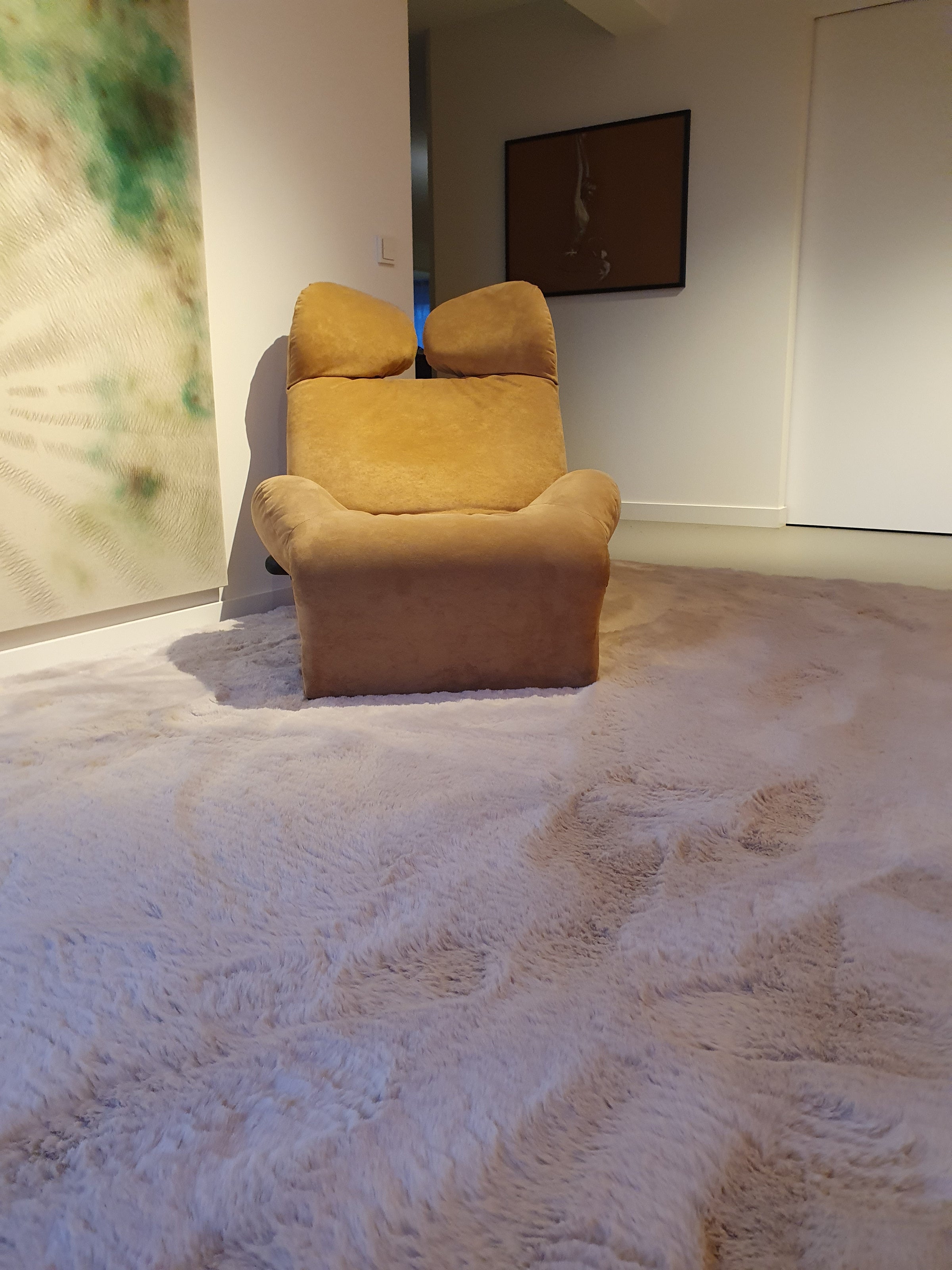 Vintage Lounge Chair Model Wink van Toshiyuki Kita voor Cassina jaren 80