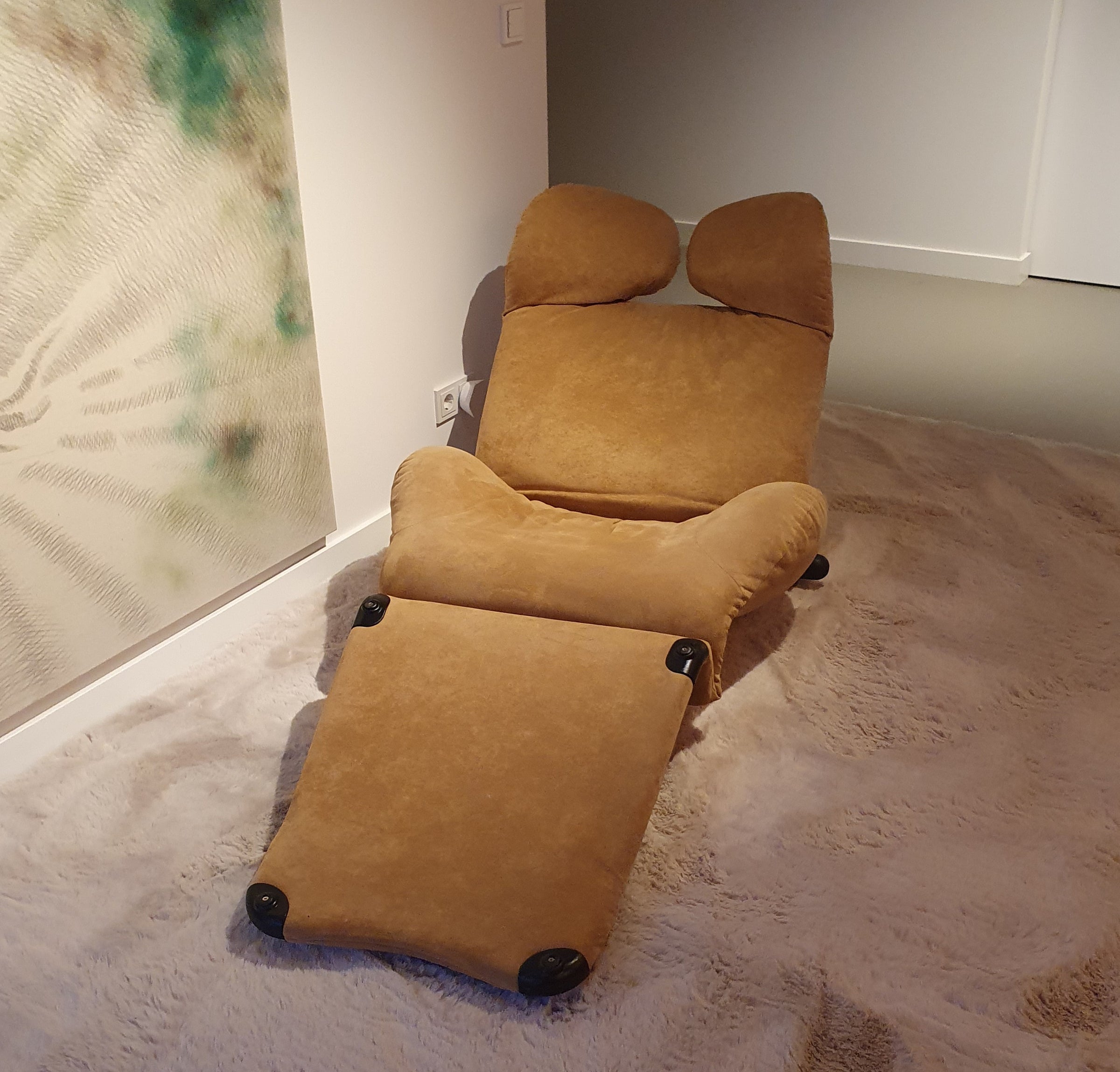 Vintage Lounge Chair Model Wink van Toshiyuki Kita voor Cassina jaren 80