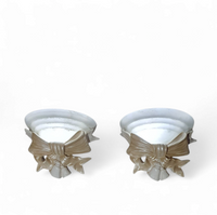 2 x resin wall lamps