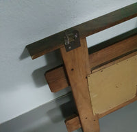 Art Nouveau wall coat rack with Tiles by Meissen / Germany