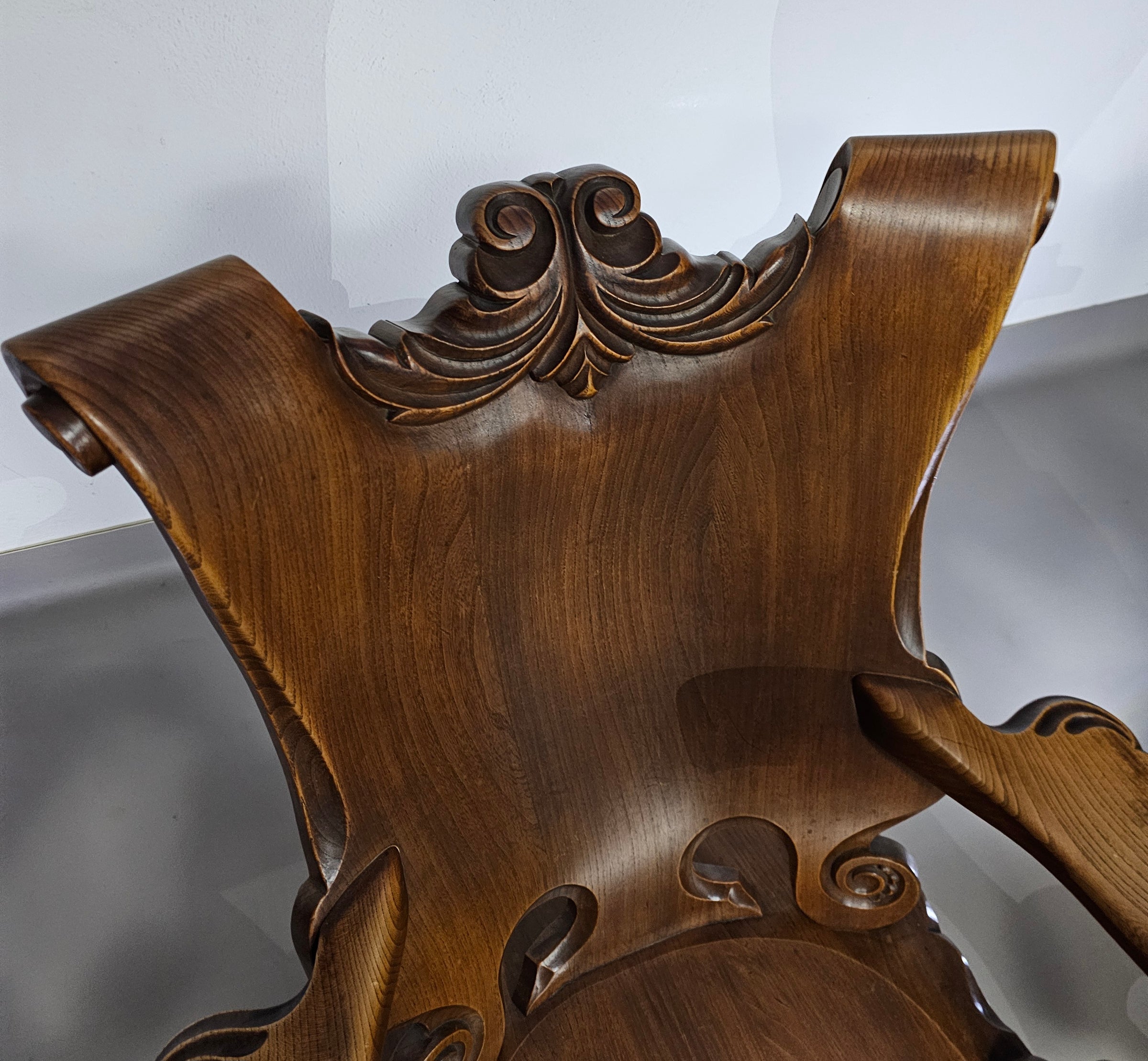 4 x grote eikenhouten klauwfauteuils jaren 60
 70x70x90cm