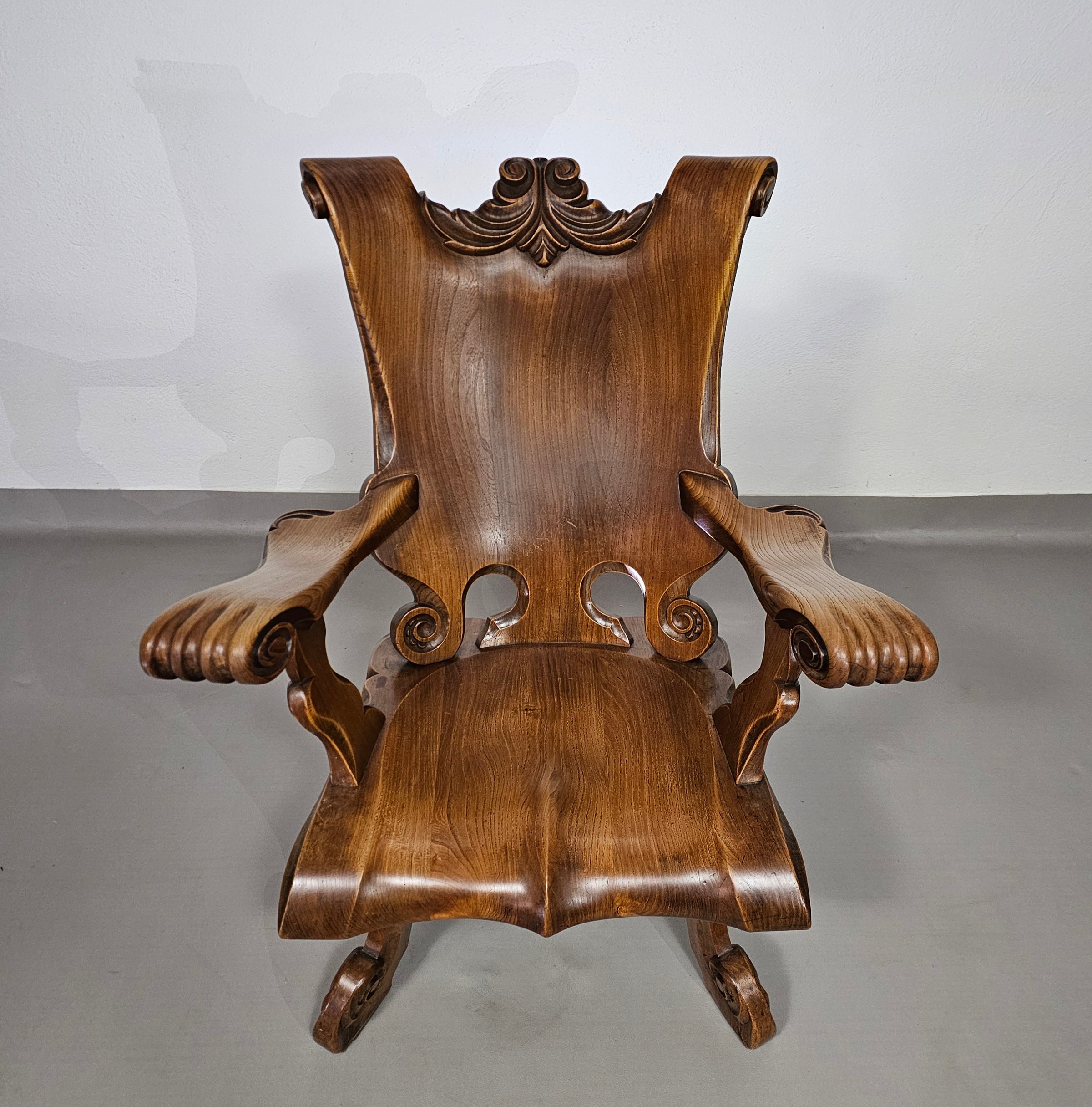 4 x grote eikenhouten klauwfauteuils jaren 60
 70x70x90cm
