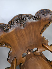 4 x grote eikenhouten klauwfauteuils jaren 60
 70x70x90cm