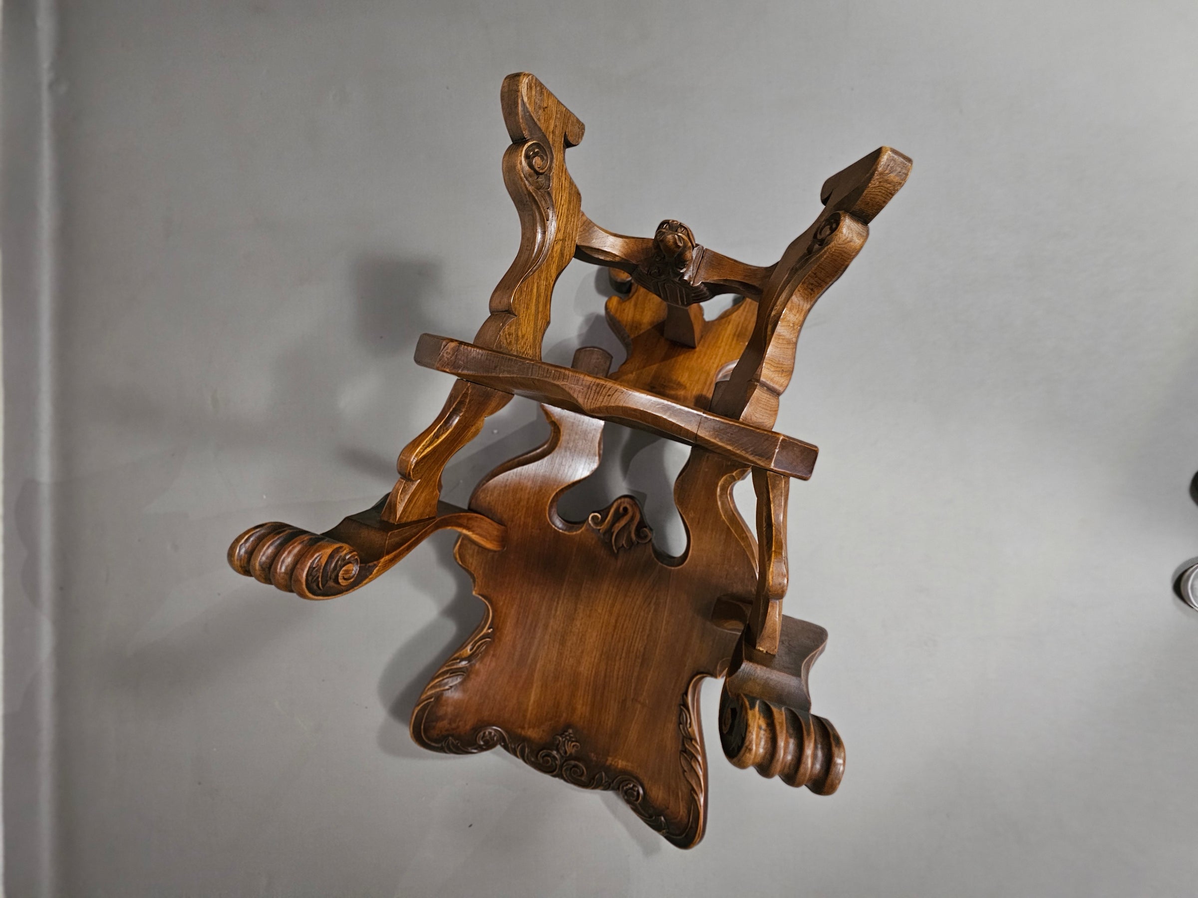 4 x grote eikenhouten klauwfauteuils jaren 60
 70x70x90cm
